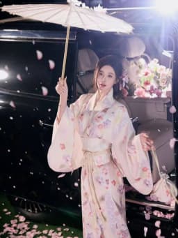 New Arrival Kimono Style Girl's Dress Firework Exterior Photography Portrait Selfie Studio Clothing Polyester Fabric