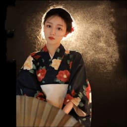 New Arrival Kimono Style Girl's Dress Firework Exterior Photography Portrait Selfie Studio Clothing Polyester Fabric