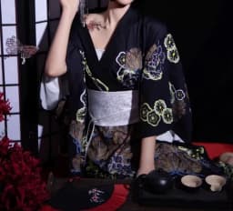 New Arrival Kimono Style Girl's Dress Firework Exterior Photography Portrait Selfie Studio Clothing Polyester Fabric