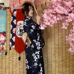 New Arrival Kimono Style Girl's Dress Firework Exterior Photography Portrait Selfie Studio Clothing Polyester Fabric