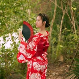 New Arrival Kimono Style Girl's Dress Firework Exterior Photography Portrait Selfie Studio Clothing Polyester Fabric