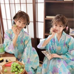 New Arrival Kimono Style Girl's Dress Firework Exterior Photography Portrait Selfie Studio Clothing Polyester Fabric