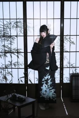 New Arrival Kimono Style Girl's Dress Firework Exterior Photography Portrait Selfie Studio Clothing Polyester Fabric
