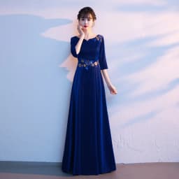 Adult Women's Long Skirt Velvet Performance Costume Gold Red Stage Chorus Conducting Dress Summer New Style Sparkling Sequin