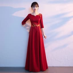 Adult Women's Long Skirt Velvet Performance Costume Gold Red Stage Chorus Conducting Dress Summer New Style Sparkling Sequin