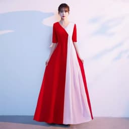 Adult Women's Long Skirt Velvet Performance Costume Gold Red Stage Chorus Conducting Dress Summer New Style Sparkling Sequin