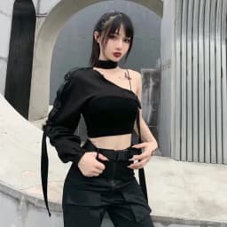 Reflective Asymmetric Short Jacket Women's Long Sleeve Arm Cover Functional Style Cool Trendy Half-length Cover up