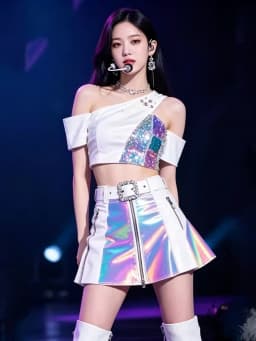 White Kpop Female Group Dance Performance Costume Jazz Stage Bar Gogo Show Outfit Singing Uniform Chinese Manufacturer