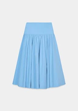 Spring New Arrival Women's Fashionable High Waist Midi Skirt Versatile Slimming Fluffy 2026 Seasonal Trendy Ethnic Costume