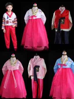 Children's Day Performance Costume Korean Traditional Male Female Student Dance Stage Outfit Primary Middle School Students