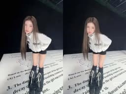 Hearts2Hearts Women's Dance Performance Outfit Leggings Jacket Sweatshirt Ensemble Spring 2026 Trendy Ethnic Stage Costume