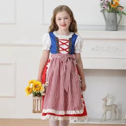 Children's Bavarian Farmhouse Style Munich Beer Festival Dress Girls Country Fashion Traditional Chinese Ethnic Stage Costume