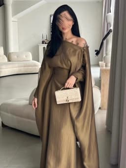 Vacation Party Wedding Gown Dress Buttoned Long Robe Dress Princess Skirt Shape Seven Sleeve mid Waist Lengthened Summer 2025