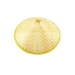 Black Bamboo Woven Sun Protection Hat Martial Arts Style Dance Performance Props Unisex Ancient Chinese Hero Hat