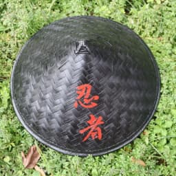 Black Bamboo Woven Sun Protection Hat Martial Arts Style Dance Performance Props Unisex Ancient Chinese Hero Hat
