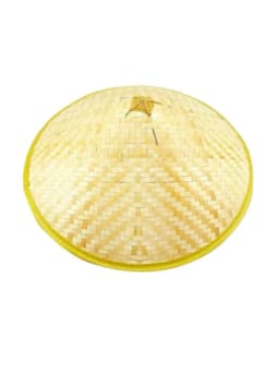 Black Bamboo Woven Sun Protection Hat Martial Arts Style Dance Performance Props Unisex Ancient Chinese Hero Hat