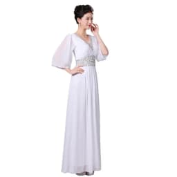 Elegant Long Chorus Performance Dress Women's Gown Stage Host Conductor Evening Gown plus Size Banquet Command Performance