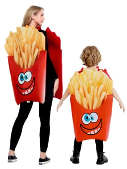 Creative Halloween Family Matching Costumes Children's Activity Nursery Food Burger Fries Stage Performance Clothes