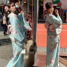 Traditional Japanese Kimono Bathrobe Photography Studio Costume Shinto Deity New Style Retro Japanese Girl's Ethnic Wear