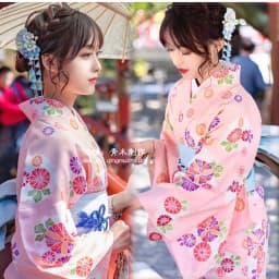 New Long Kimono Dress Women's Style Improved Version Fireworks Conference Bathrobe Set Light Blue Traditional Japanese Costume