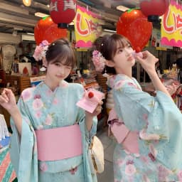 New Long Kimono Dress Women's Style Improved Version Fireworks Conference Bathrobe Set Light Blue Traditional Japanese Costume
