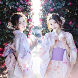 New Long Kimono Dress Women's Style Improved Version Fireworks Conference Bathrobe Set Light Blue Traditional Japanese Costume