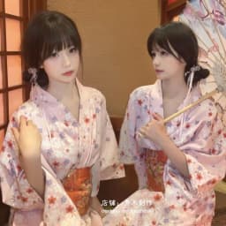 New Long Kimono Dress Women's Style Improved Version Fireworks Conference Bathrobe Set Light Blue Traditional Japanese Costume