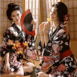 New Style Women's Kimono Japanese Style Improved Kimono Bathrobe Fairy Girl Travel Photography Kimono Daily Occasion Autumn S...
