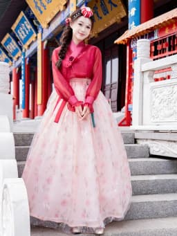 Half-Transparent Summer Costume Ladies' Court Dance Clothes Korean Traditional Clothes Ancient Photography Costume Hanfu