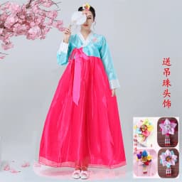 New Traditional Korean Hanbok Princess Skirt Performance Costume National Dance Sport Event Women's Fashion Ancient Style
