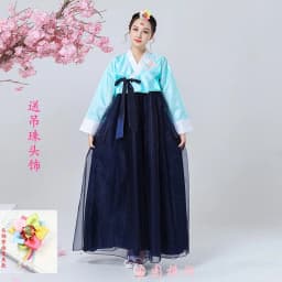 New Traditional Korean Hanbok Princess Skirt Performance Costume National Dance Sport Event Women's Fashion Ancient Style