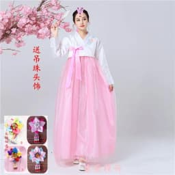 New Traditional Korean Hanbok Princess Skirt Performance Costume National Dance Sport Event Women's Fashion Ancient Style