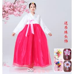 New Traditional Korean Hanbok Princess Skirt Performance Costume National Dance Sport Event Women's Fashion Ancient Style