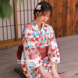 Summer New Cherry Blossom Kimono Robe Photography Costume Youth Daily Wear Floral Print Bathrobe Girl's Traditional Japanese ...