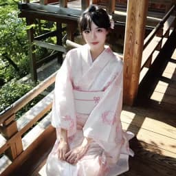 Summer New Cherry Blossom Kimono Robe Photography Costume Youth Daily Wear Floral Print Bathrobe Girl's Traditional Japanese ...