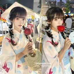 Summer New Cherry Blossom Kimono Robe Photography Costume Youth Daily Wear Floral Print Bathrobe Girl's Traditional Japanese ...