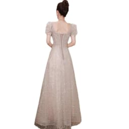 Elegant Evening Gown Women's High-End Luxury Adult Wedding Dress Hostess Toasting New 2025 Fashionable Neck Hanging Style