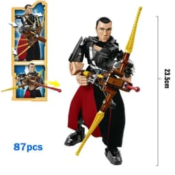 452pcs Star War Anime Figure Battle With Lightsabers Model Dolls Mandalorian Assembling Handmade Ornaments Decor Boy Toy Gift