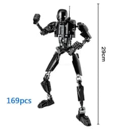 452pcs Star War Anime Figure Battle With Lightsabers Model Dolls Mandalorian Assembling Handmade Ornaments Decor Boy Toy Gift