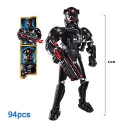 452pcs Star War Anime Figure Battle With Lightsabers Model Dolls Mandalorian Assembling Handmade Ornaments Decor Boy Toy Gift