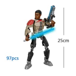 452pcs Star War Anime Figure Battle With Lightsabers Model Dolls Mandalorian Assembling Handmade Ornaments Decor Boy Toy Gift