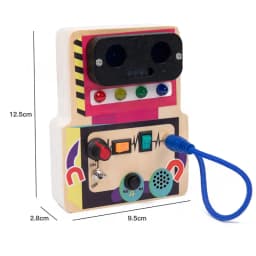 Montessori Busy Board Children Toys Led Light Switch Simulate Car Steering Wheel Travel Activities Sensory Game Educational Toys