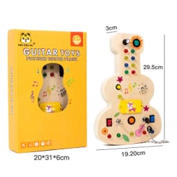 Montessori Busy Board Children Toys Led Light Switch Simulate Car Steering Wheel Travel Activities Sensory Game Educational Toys