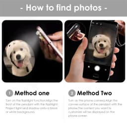 Personalized Photo Projection Bracelet Dog Paw Memorial Pendant Bracelet for Dog Cat Owners Custom Print Photo Dog Paw Bracelet