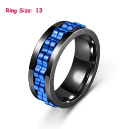 EDC Fidget Sliders Fashion Accessory Ratchet Ring Stress Relief for Adults Metal ADHD Casual Fidget Rings Haptic Coin