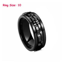 EDC Fidget Sliders Fashion Accessory Ratchet Ring Stress Relief for Adults Metal ADHD Casual Fidget Rings Haptic Coin