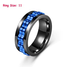 EDC Fidget Sliders Fashion Accessory Ratchet Ring Stress Relief for Adults Metal ADHD Casual Fidget Rings Haptic Coin