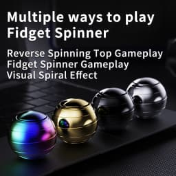 EDC Finger Decompression Metal Desktop Gyroscope Finger Stress-Relieving Toy Stress Relief Visual Fidget Spinner Children's Gift