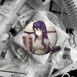 Anime D-Doki Doki Literature Club! Brooches Stylish Ornament Pins Exquisite Round Badge Bag Accessories Jewelry Gifts