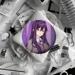 Anime D-Doki Doki Literature Club! Brooches Stylish Ornament Pins Exquisite Round Badge Bag Accessories Jewelry Gifts